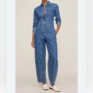 DL 1961 Anisa Long Sleeved Denim Jumpsuit | small